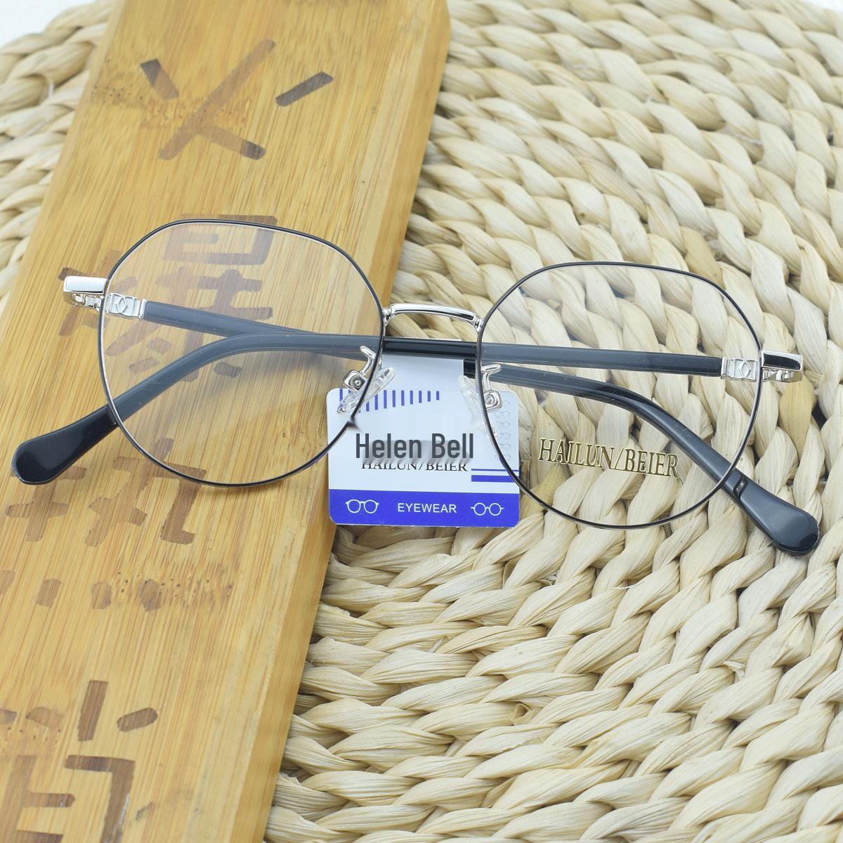 

Новые унисекс ретро литературные металлические круглые оправы для очков - безободковые очки для студентов