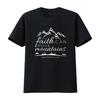 Faith Can Move Mountains T Shirt Women Christian Verse S Black Vintage Washed Designer Clothes Casual Homme Stretched