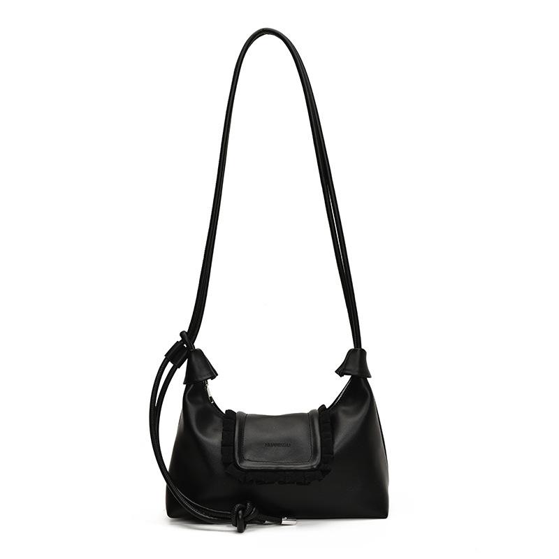 

Сумка подмышку женская большой вместимости новая осенне-зимняя ретро нишевого дизайна на плечо сумка-мессенджер рабочая сумка для поездок чёрный