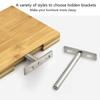 Upgraded Shelf Brackets Pack of 4 Rust Resistant & Corrosion Proof Supports Functional Shelf Brackets for Homes & Office