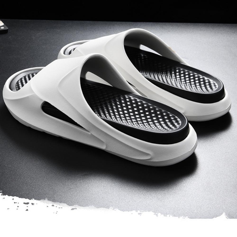 Męskie letnie modne proste, grube dno, antypoślizgowe, sportowe, plażowe i casualowe klapki męskie