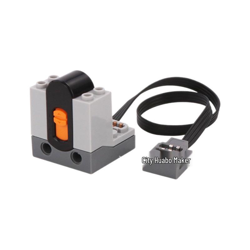 LEGO-Compatible Smart Motor & Remote Kit with Electric App Control, Receiver, and Battery Box.