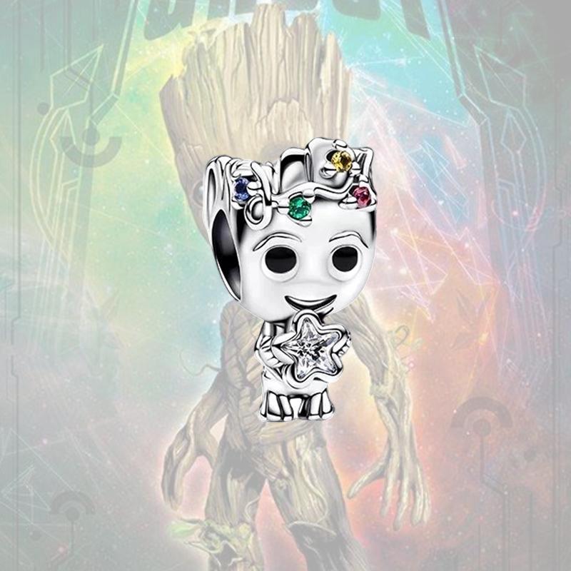 

Guardians of the Galaxy Groot Star Lord Charm Bead Component Bead Components Pendant Bead Component Compatible With Authentic Original Copper Metal