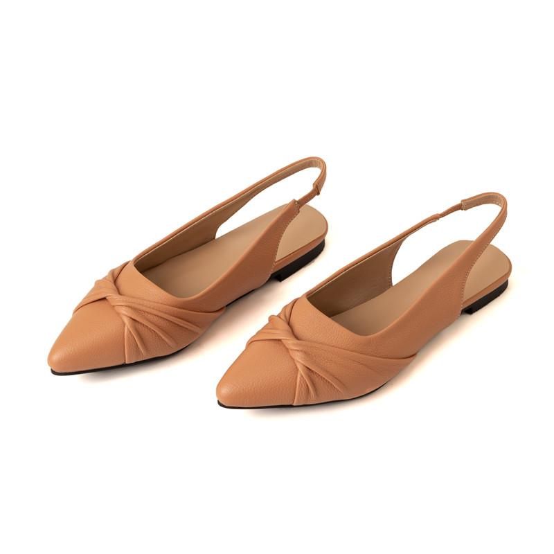 Women's Flat-soled Sandals Summer New Comfortable Versatile Pointed Large-size Sandals