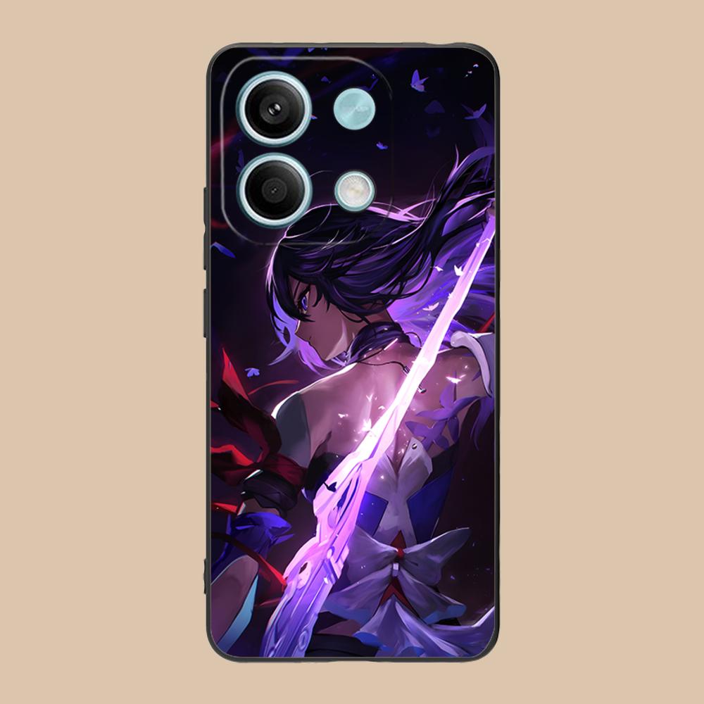 HSR Seele Matte TPU Mobile Phone Case for POCO F8 F7 F6 F5 F4 F3 F2 Pro GT C75 C71 C65 C61 C40 Pro Ultra Colorful Cover