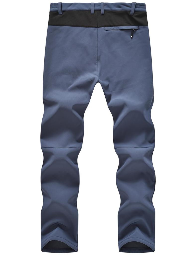 Gopuune Hiking Outdoor Climbing Pants for Cold and Abrasion Resistance for Fall and Winter Size Men's Fleece-Lined Pants, Windproof, Water-Repellent,