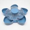 Divided Snack Serving Tray With Spin Function For Home Party And Gift Use