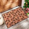 Christmas Cartoon Reindeer Pattern New Entrance Floor Mat Bathroom Absorbent Foot Door Mat  Entrance Door Mat Decoration