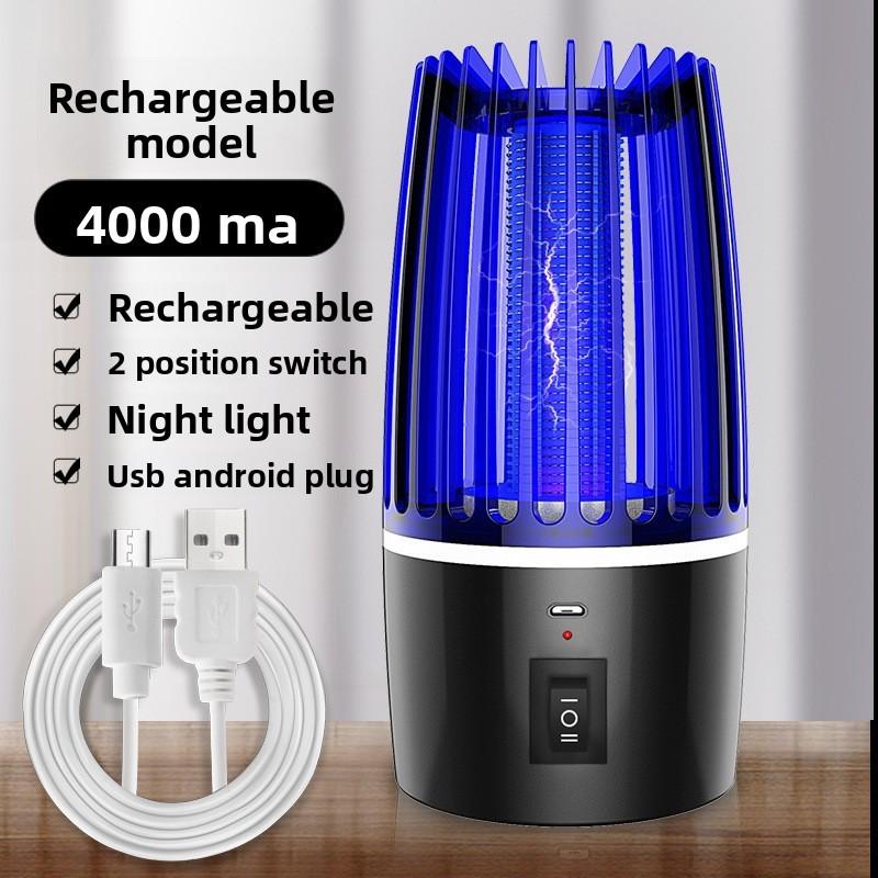 Lampe tue-moustiques USB avec grille en nickel-zinc et réglage multimode pour le voyage