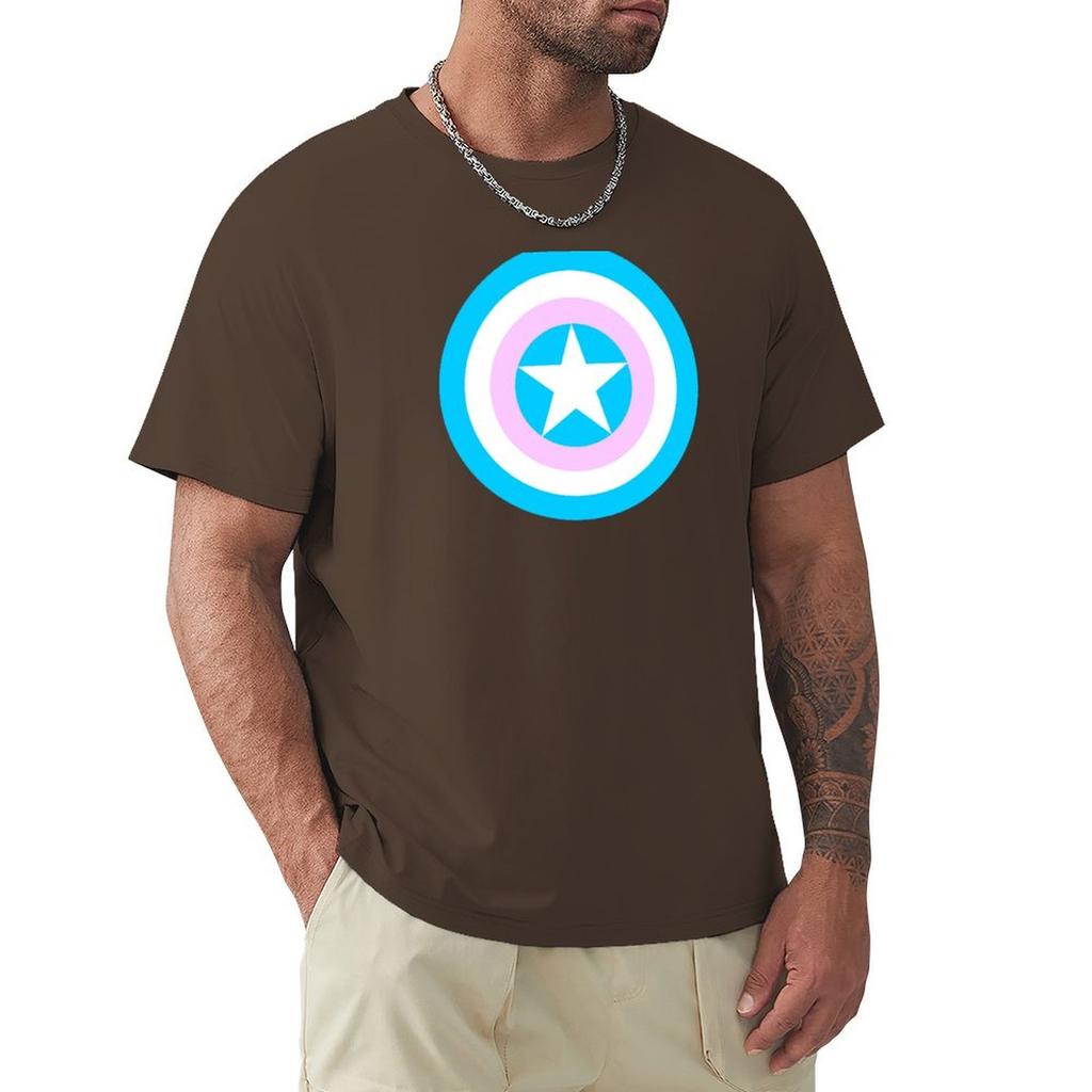 Pride Shields - Trans T-Shirt aesthetic clothes plain fitted t shirts for men