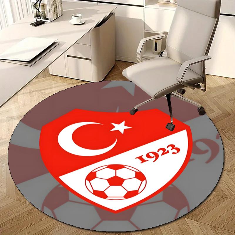 Personalized Bizim Çocuklar Türkiye Round Chair Office Rug - Perfect for Mat, Office Chair & More - Ideal Gift for Birthdays and Holidays
