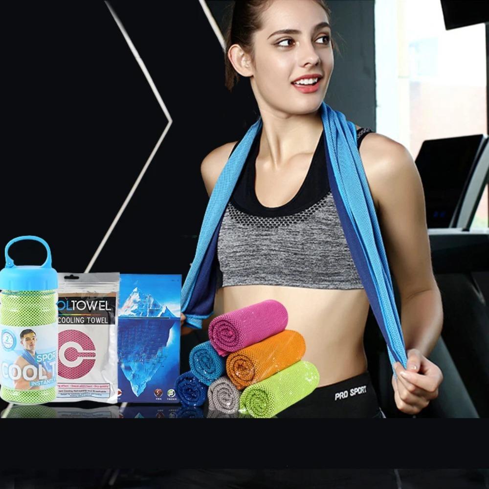 Cooling Towel Instant Relief Microfiber Cool Towels Chilling Neck Wrap Ice Cold Rags for ActiveWear Fitness Camping Cycling Hiking