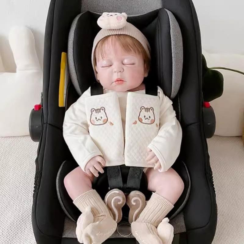 Seatbelt Cover Pads with Animal Pattern Car Safety Belt Strap Cushion Automotive Accessories Shoulder Strap Pad