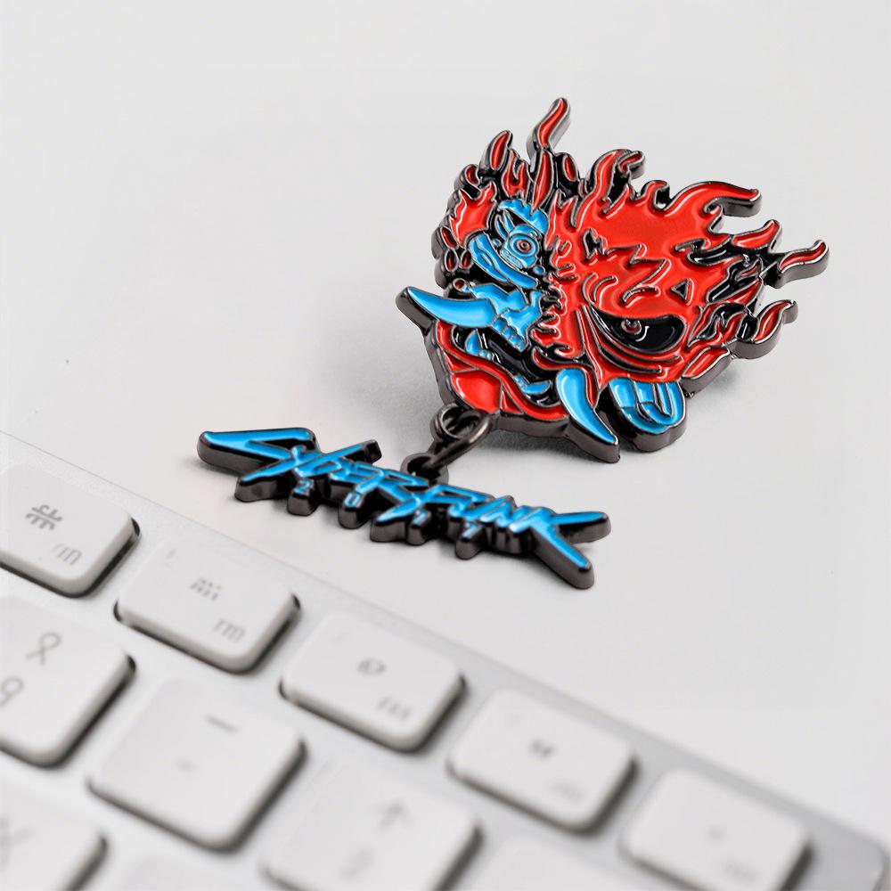 Cyberpunk 2077 Ghost Samurai Enamel Pin: Adventure Game Cosplay Accessory