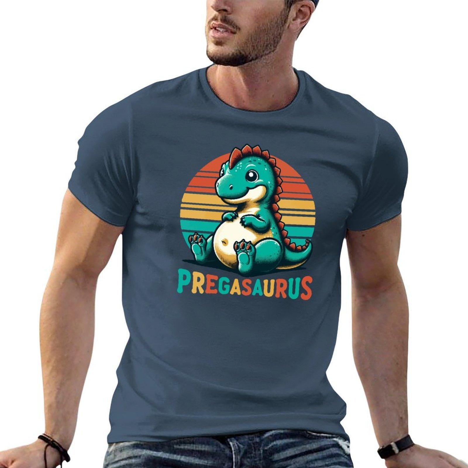 Pregasaurus Cute Dinosaur Tshirt Summer Holiday Tshirt S