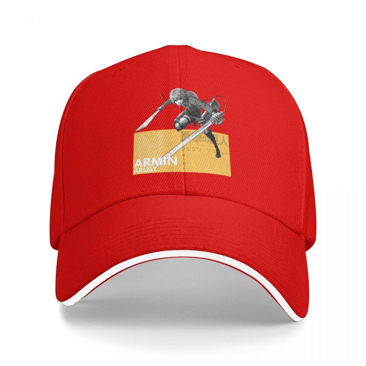 Baseball Caps Attack On Titan Anime Armin Arlelt Customized Men Women Sport Spring Caps One Size