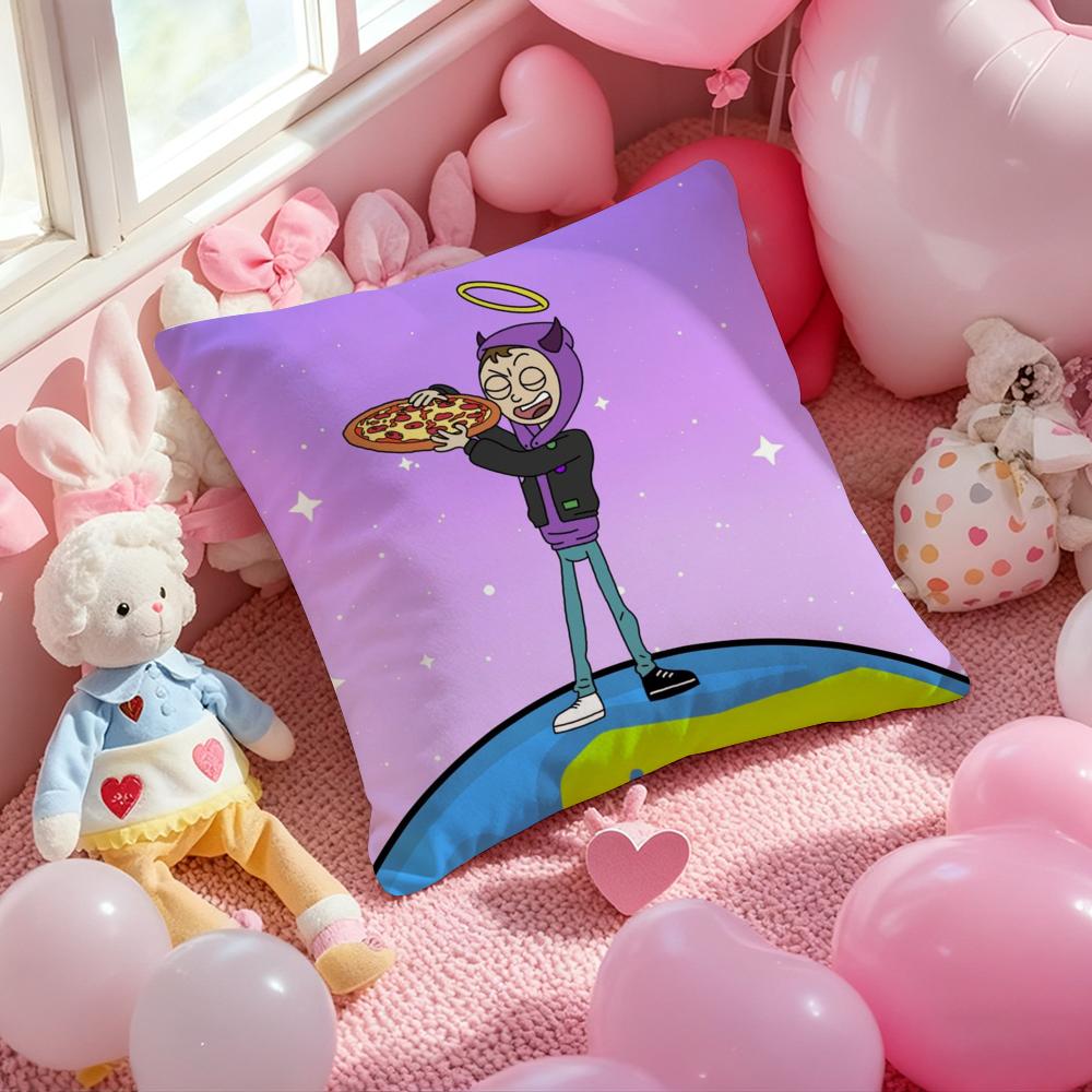 RRapper Thasup Pillow Case Soft Plush Fabric DoubleSided Printed Cushion Cover Warm Winter Sofa Pillow Case
