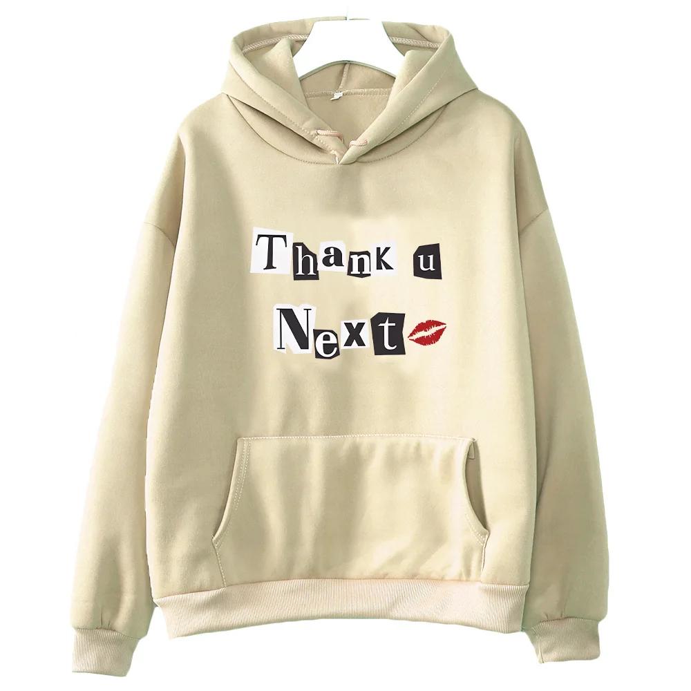 Ariana Grande Hooded for Autumn_Winter Gothic Comfortable Sweatshirts Funko Pop Vintage Fleece Clothes Moletom O-neck Pullovers