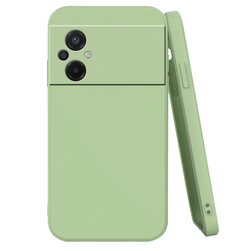 

Для чохла Xiaomi Poco M5 Чохол для Poco M5 M 5 Capas Рідкий силікон Протиударний бампер TPU М який чохол для Poco M5 Fundas For Poco M5 зелений
