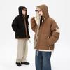 Mens Winter Hooded Cotton Puffer Jacket Thick Warm Loose Fit Casual Outwear Teens Young Adults