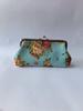 European Retro Rose Print Ladies' Fabric Coin Purse & Clutch Bag