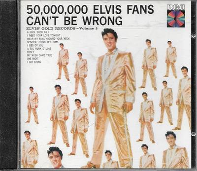 CD ELVIS PRESLEY - 50,000,000 Elvis Fans Can't Be Wron PCD15197RE RCA, BMG US Rock Used