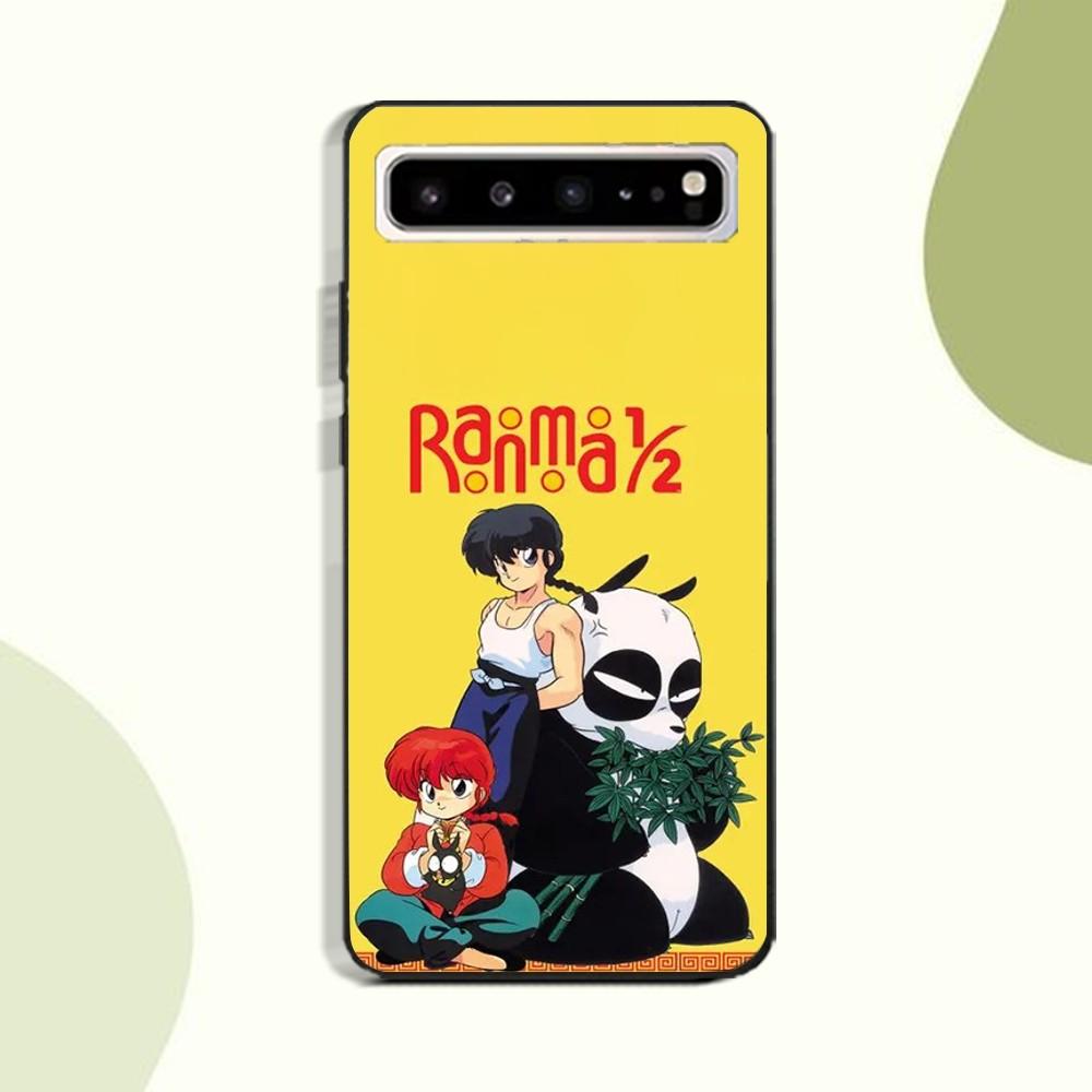 Ranma C-Cartoon Phone Case For Samsung Galaxy A52 A12 A51 S21 Edge S22ULTRA S23 S24 S20LITE Plus Ultra Black Cover