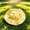 Cat Ears Sunshade Beach Hat Summer Cap with Ear Holes Adjustable Pet Polyester Hat Sun for Small Dogs Cats Outdoor Protection Comfortable Holes
