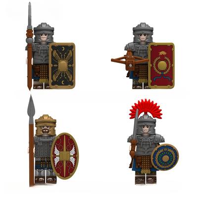 Romersk tungt infanteri Mini Byggekloss Dukke Klosser Armbrøstskytter Centurion Actionfigurer Monteringsleker for Barn N829-832