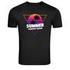 Summer Paradise Island Retro Sunset Graphic T Shirt