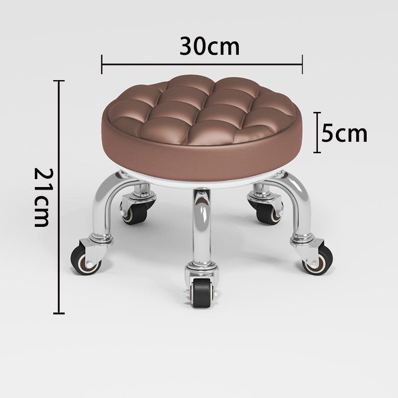 Silent Household Low Stool on Wheels - Multipurpose for Shoe Changing, Baby Moving, and Floor Cleaning