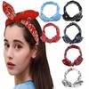 Ethnic Style Knotted Rabbit Ears Elastic Sport Headband
