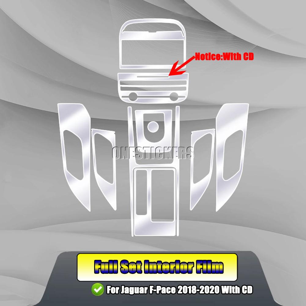 For Jaguar F-Pace f pace X761 XE X760 XF X260 Car Accessories Center Console Gear Central Navigation Full Set TPU Protector Film