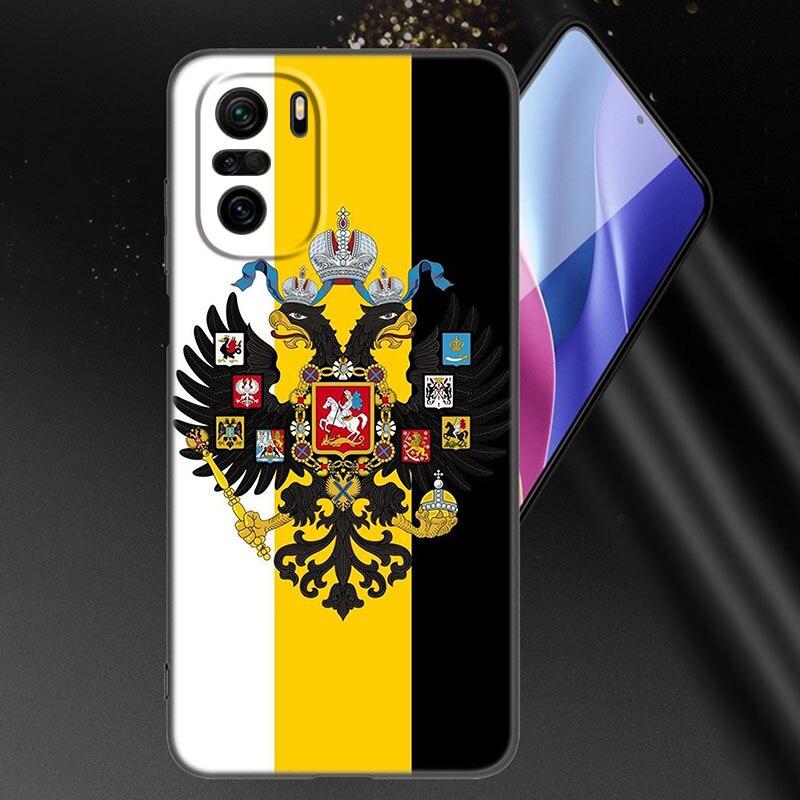 Russia Russian Flags Emblem Phone Case For Xiaomi Mi POCO X3 NFC GT M4 M3 12 11T 10T Pro A3 11 Lite NE 5G 12X 11i F3 Black Cover