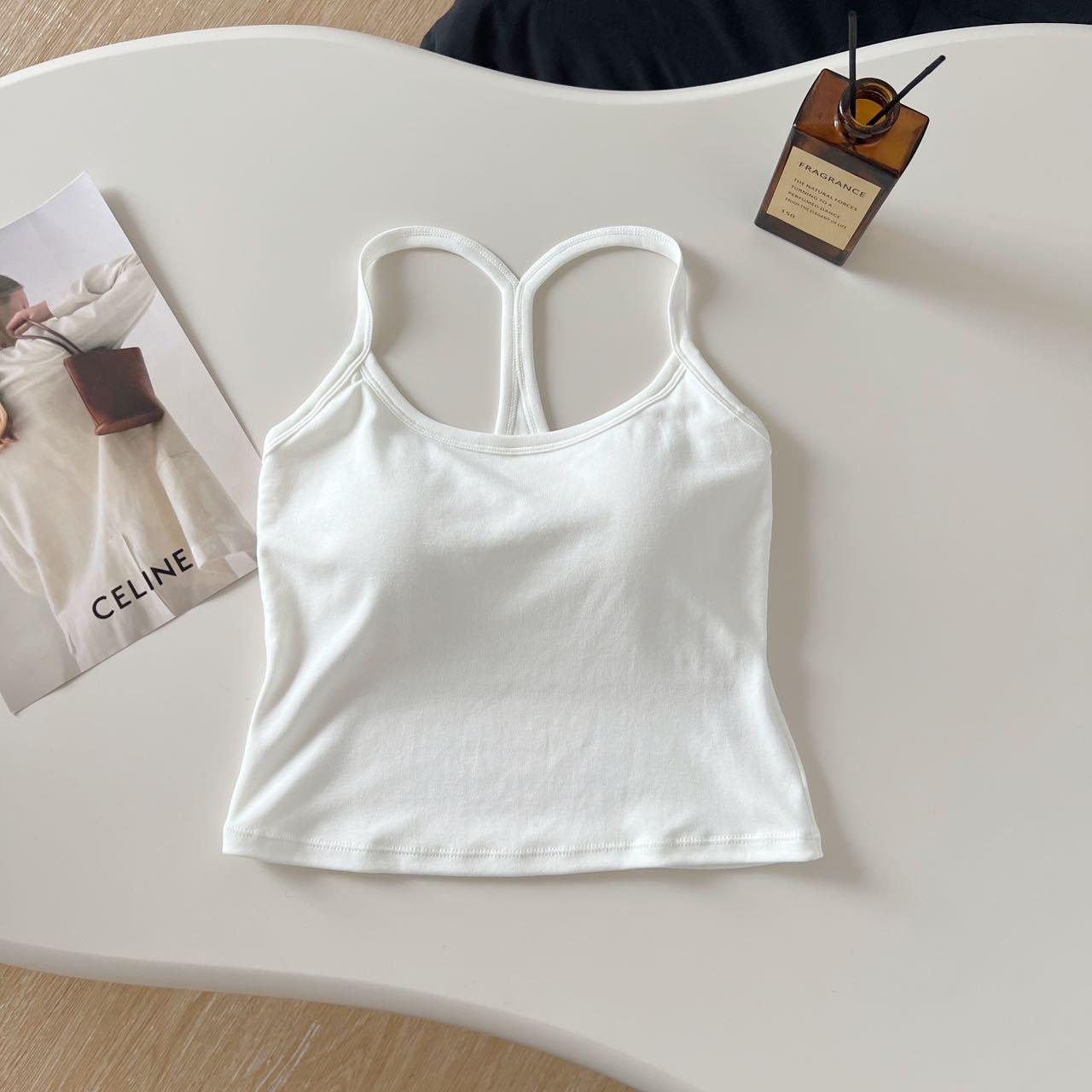 

Stylish Women s Halter Backless Camisole with Chest Pads - Wear as Outerwear or Base Layer One Size