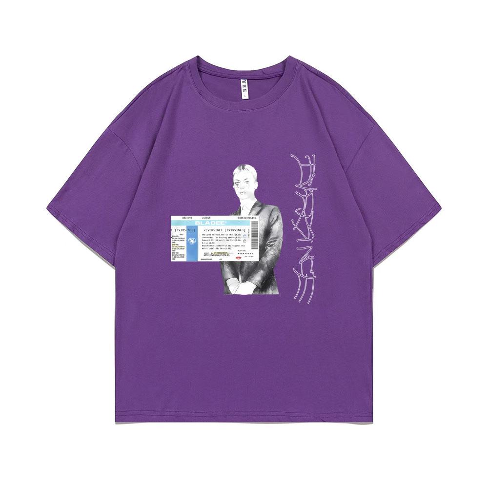 Rapper Bladee Eversince Tshirt Drain Gang T-shirt Men's Fashion Hip Hop Short Sleeve Male Casual Oversized Streetwear T Shirts