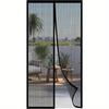 Self Sealing Magnetic Screen Door Heavy Duty Breathable Mosquito Net Curtain Vertical Dense Striped Soft Net Insect Door Screen