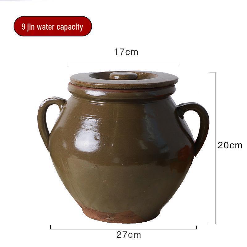 Keramik Doubanjiang Fermentierter Tofu & Kimchi Einmachglas - Traditionell, Verdickt für den Hausgebrauch