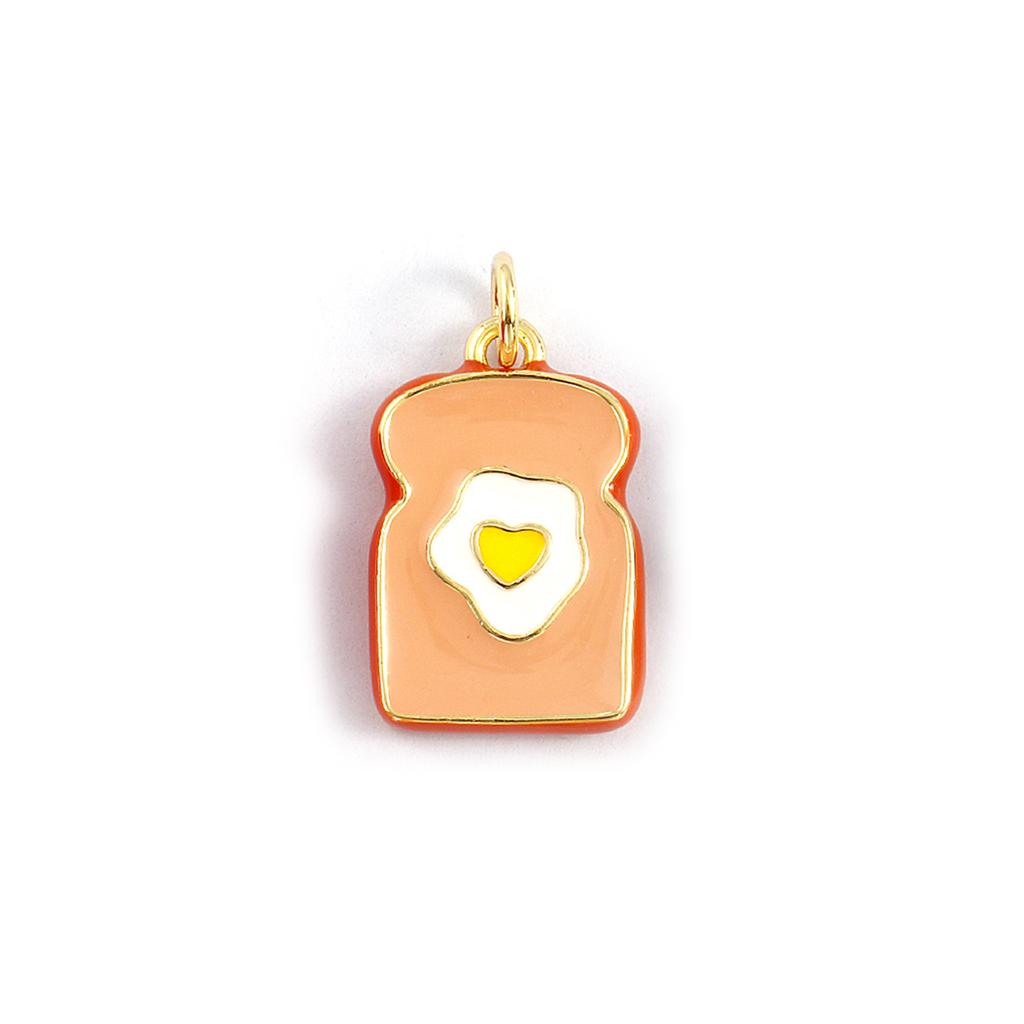 Doreen Box 1PC Brass Charms 18K Gold Plated Enamel 3D Pencil Pendants for DIY Necklace Jewelry Making 15mm x 9mm