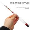2 Sets Alcohol Meter Kit Making Beer Hydrometer for Triple Scale Home Brewing Tester Suite Fermentation Jar
