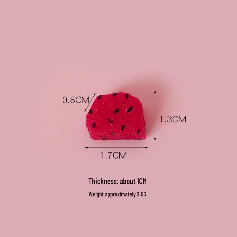 DIY Handmade Fruit Cube Simulation Toys: Mango, Kiwi, Dragon Fruit Cake Decor