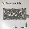 Vintage Year Bedroom Garage State Text Metal License Plate Sign Retro 2D Flat Printed Tin Plaque Wall Decor for Home Bar