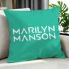 Rock Marilyn Manson Cushion Cover Cushion Cover Set 4Pcs 50X50 45X45 40X40 Pillowcase Decorative Sofa Home Decor