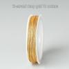 Gold & Silver Colored Thread for DIY Bracelet Weaving - Chinese Knot, Gold Silk & Winding Thread, Small Roll