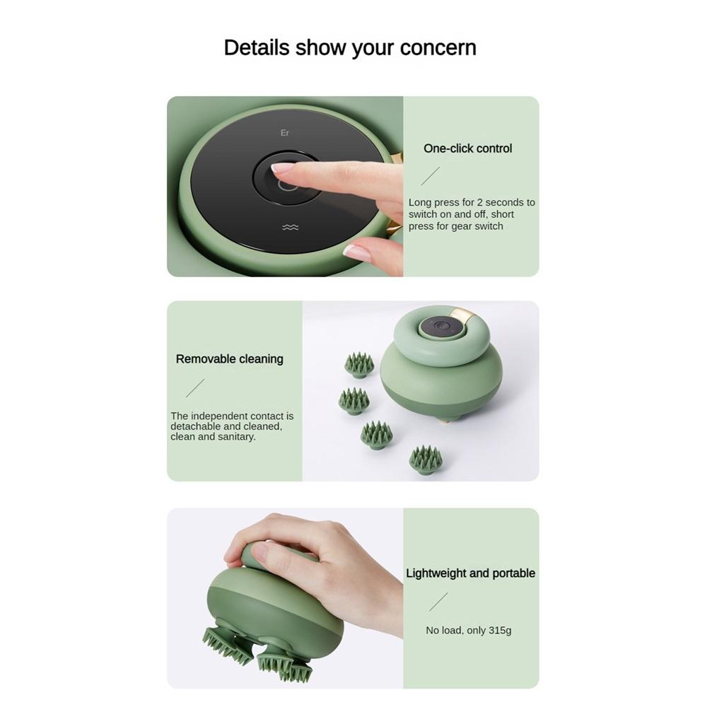 Smart Scalp Massager IPX7 Waterproof Head Massage Claw Electric Fully Automatic Pet Massager