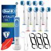 Electric Toothbrush - Oral B - Vitality CrossAction - Effective Cleaning - 8 Replacement Heads
