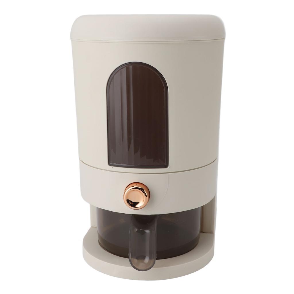 11lb Rice Dispenser Multipurpose Automatic Large Grain Container Household Cereal Dispenser Bucket with Lid for Kitchen Soybean Corn