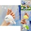 Marine Animals Plush Keychain With Pressable Sound For Backpack Decor