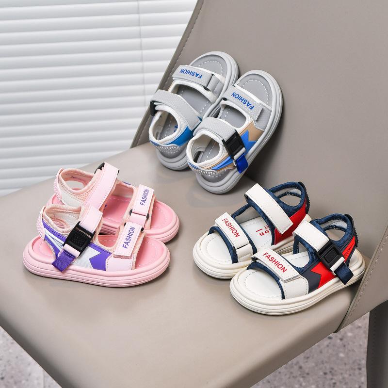 New Summer Children's Sandals for Young Kids, Sports and Casual Beach Shoes for Boys and Girls, Soft Sole Non-Slip Sandals