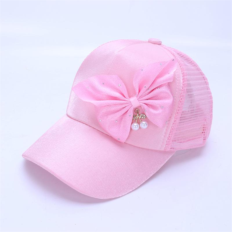 Girls' Spring and Summer Princess Sun Protection Cat Baseball Cap